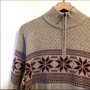 Eddie Bauer Quarter Zip Sweater Medium